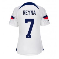 Dámy Fotbalový dres Spojené státy Giovanni Reyna #7 MS 2022 Domácí Krátký Rukáv
